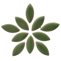 Mosaiksteinen Elipsenform 25mm Jade