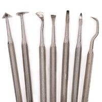 modeling spatula - 7 pieces -metal - detail
