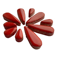 Gouttes de Céramiques Rouge