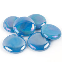 Billes de Verre XL 30-36mm Turquoise Irisée