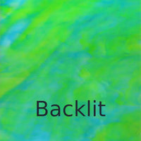 Glass Plate Teal Lime Opal