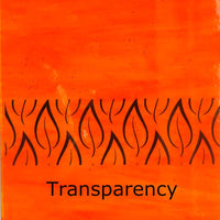 Glass Plate Neon Orange