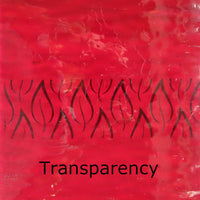 Glass Plate Deep Crimson Ripple