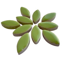 Mosaiksteinen Elipsenform 25mm Kiwi