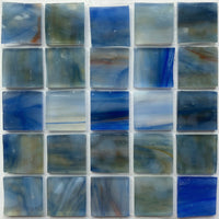 Pâtes de Verre Tiffany 20mm Bleu Des Marées