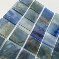 Pâtes de Verre Tiffany 20mm Bleu Des Marées