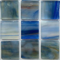 Pâtes de Verre Tiffany 20mm Bleu Des Marées