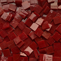 Glasmosaik Tiffany-Glas 10mm Korallenrot