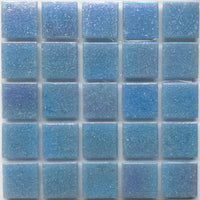 Pâtes De Verre Irisées 20mm Bleu Céleste