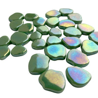 Fleur de Sakura Perlé Vert Pré