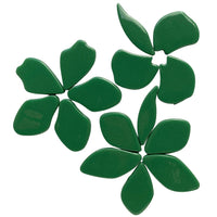 Verre Mosaique - glass mosaic -Glasmosaik-glasmozaïek-Bloemblaadjes Glas Spargroen - mosaicshop