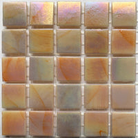 Verre Mosaique - glass mosaic -Glasmosaik-glasmozaïek-Glasmozaiek Iriserend 20mm Koraal - mosaicshop