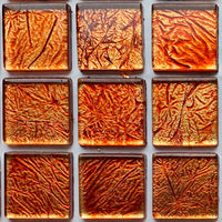 Verre Mosaique - glass mosaic -Glasmosaik-glasmozaïek-Glasmozaiek Spiegel 20mm Amber - mosaicshop