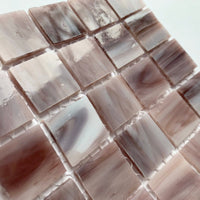 Verre Mosaique - glass mosaic -Glasmosaik-glasmozaïek-Glasmozaiek Tiffany Glacier 20mm Violet - mosaicshop