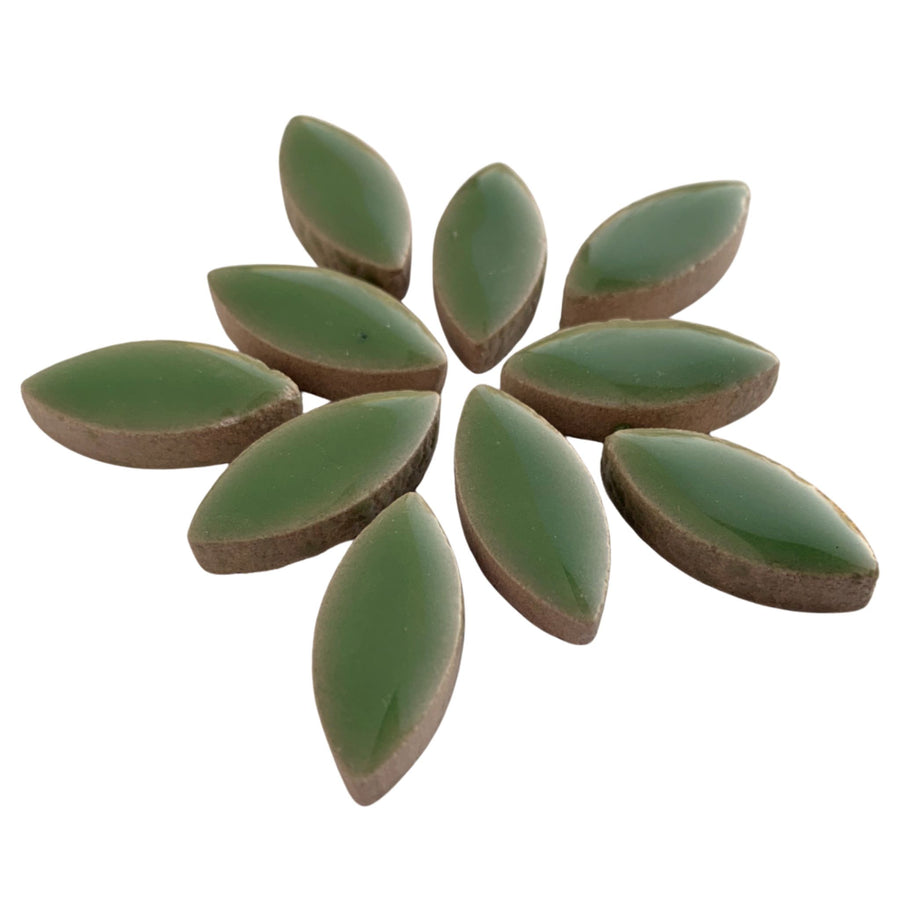 Ceramic Petals 25mm Jade