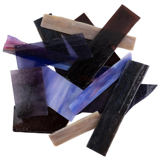 Glasscherben XL Violett Mix