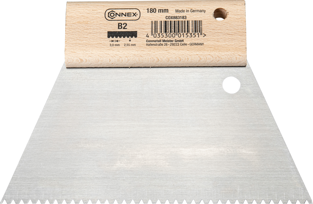 Connex – Peigne à colle – 180 mm – B2 2,9 × 2,7 mm