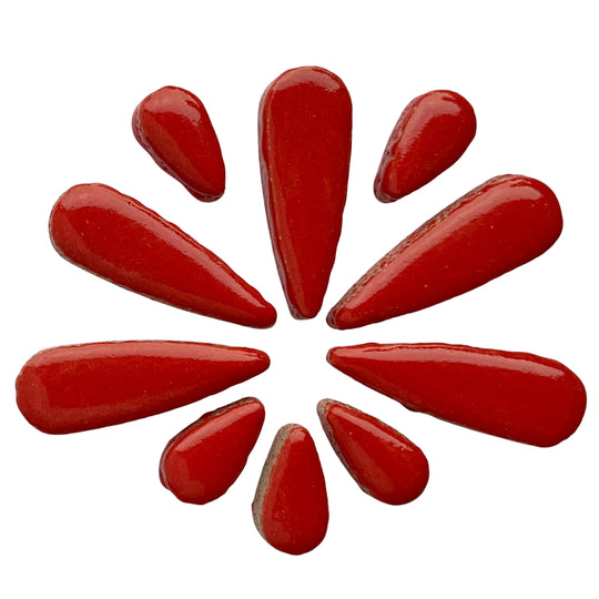 Gouttes de Céramiques  Rouge