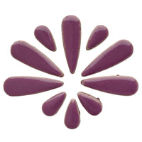 Ceramic Teardrops  Purple