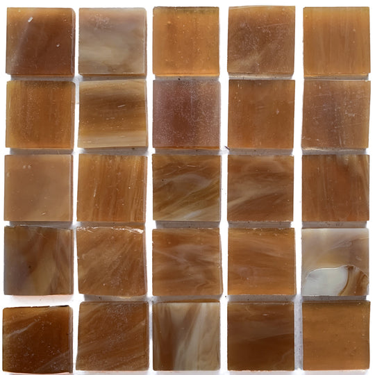 Pâtes De Verre Tiffany 20mm Caramel Au Beurre