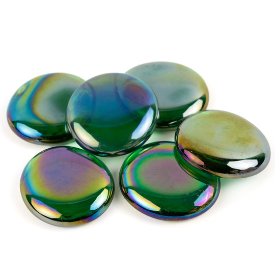 Billes de Verre XL 30-36mm  Émeraude Diamant