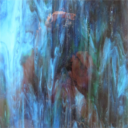 Glasplatte Indigo Nebelig