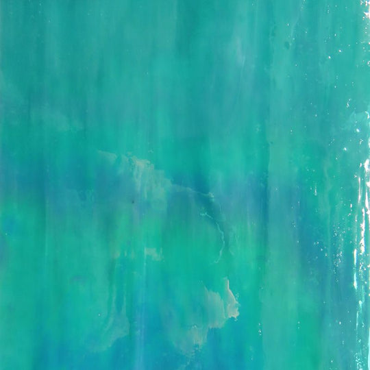 Glass Plate  Sea Green Pearlescent