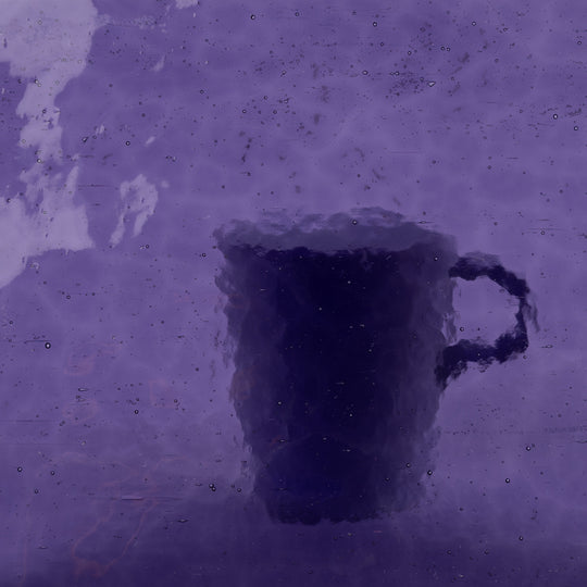 Glass Plate Purple Textured 