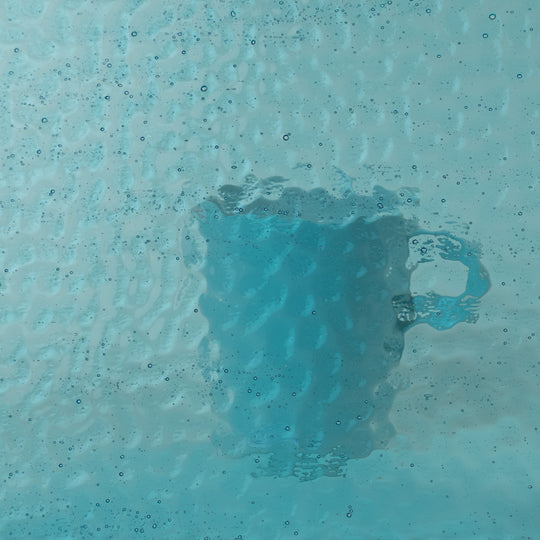 Glass Plate Aqua Gentle Waves