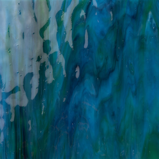 Peacock Shine Wavy Glass Sheet