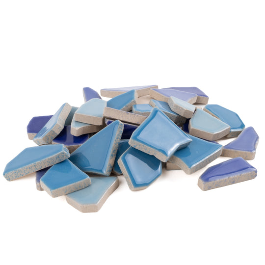 Keramik Mosaik Puzzle  Weiß