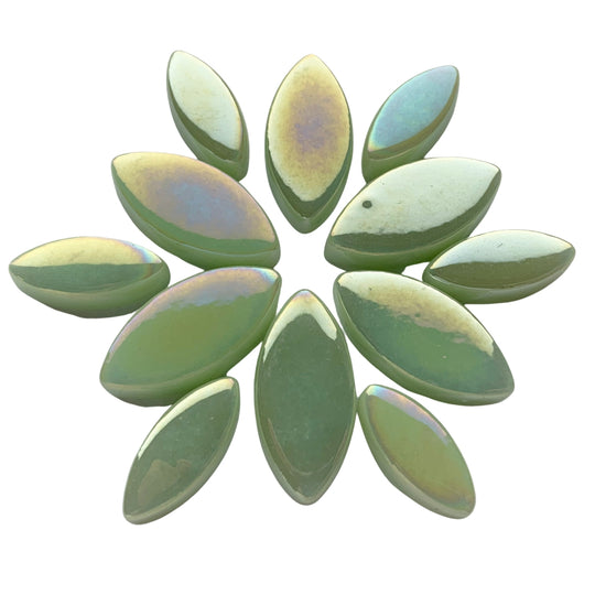 Petals Iridised Soft Green