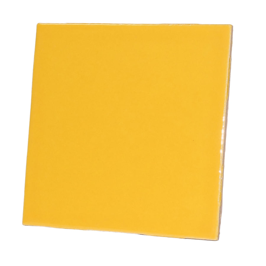 Mosaic Porcelain Tile Yellow 10cm