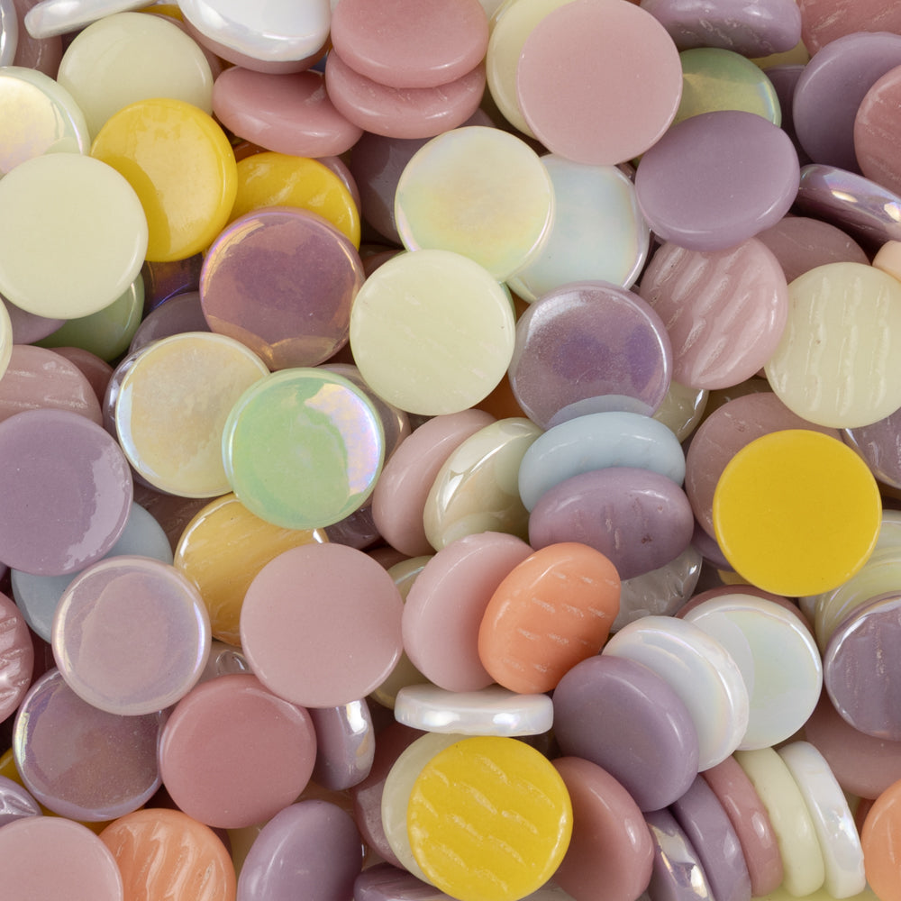 Rounds 18mm  Pastel Mix