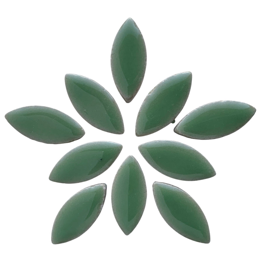 Mosaiksteinen Elipsenform 25mm  Jade