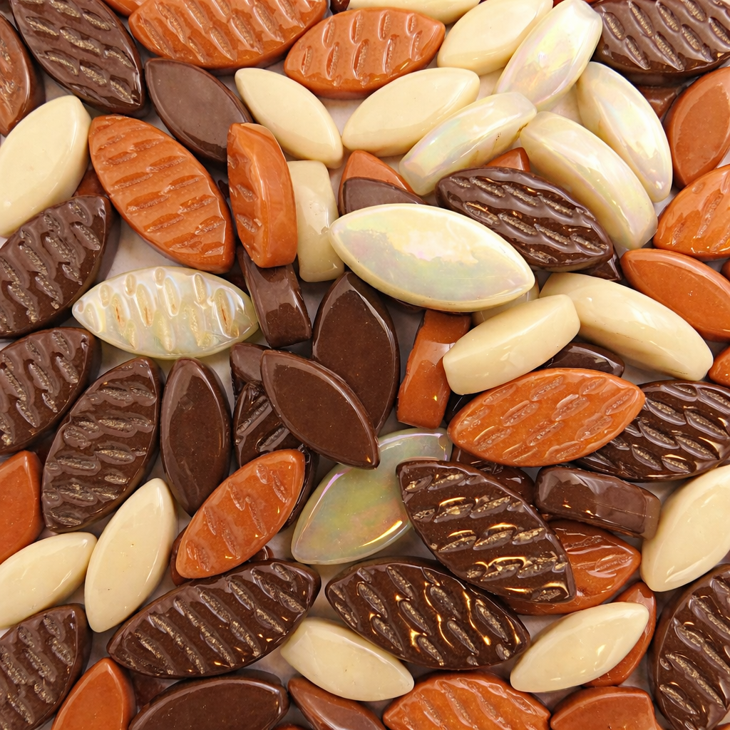 Pétales Ottoman Brun Beige Mélange