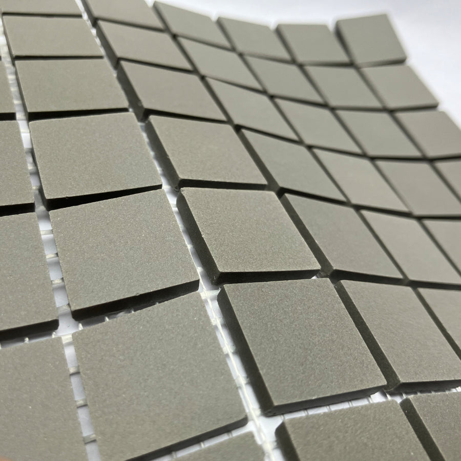 Winckelmans Ardoise – carreaux de mosaïque mats de 20x20 mm sur filet