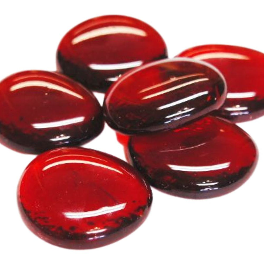 Billes de Verre XL 30-36mm  Rouge Cristal