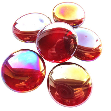 Billes de Verre XL 30-36mm  Rouge Diamant