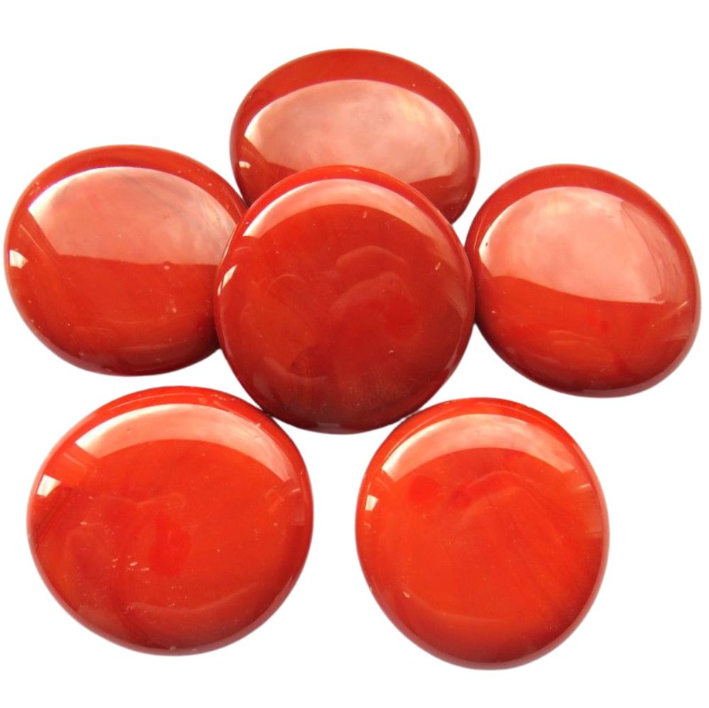Billes de Verre XL 30-36mm Rouge