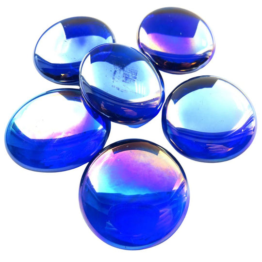 Glass Nuggets XL 30-36mm  Blue Diamond