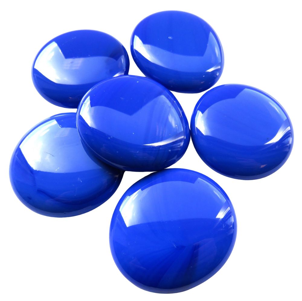 Glass Nuggets XL 30-36mm  Blue