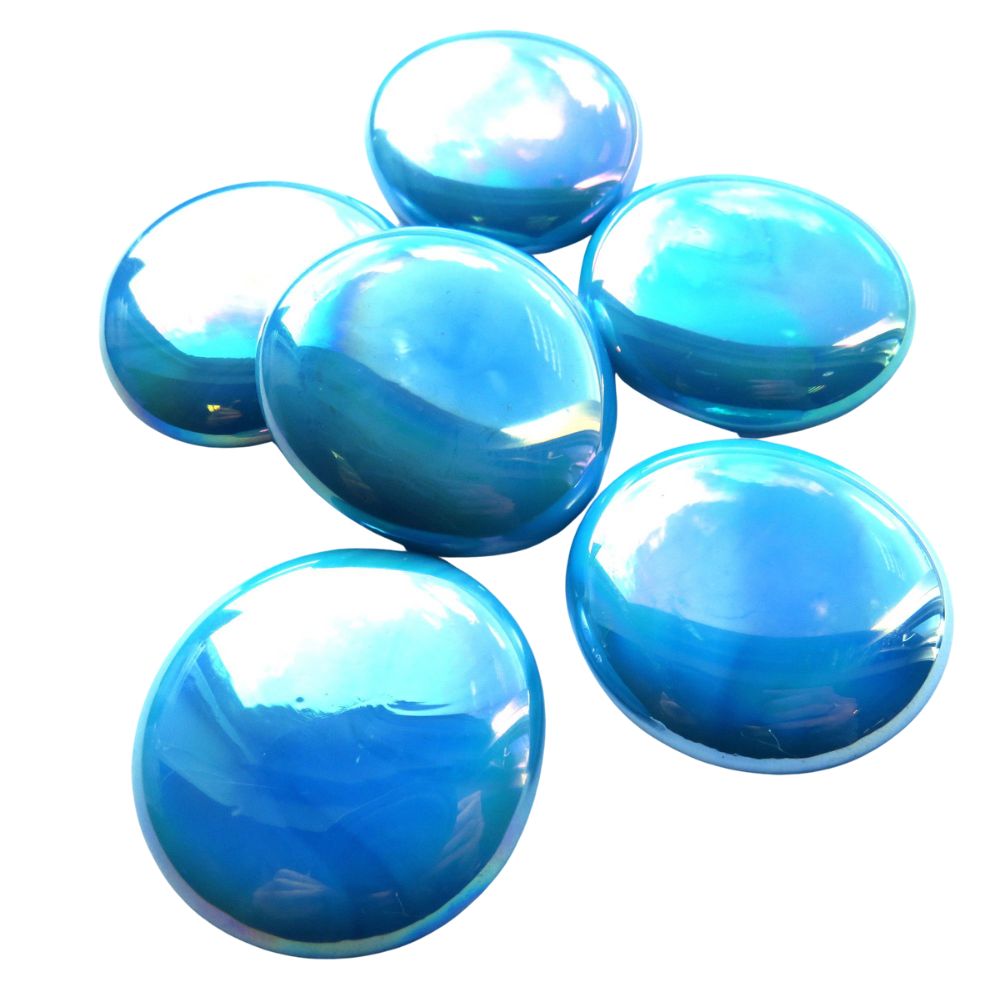 Glass Nuggets XL 30-36mm Opal Turquoise