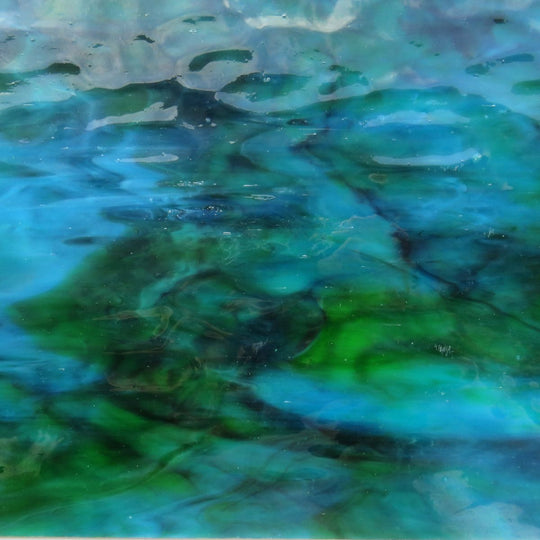 Glass Plate Peacock Gloss