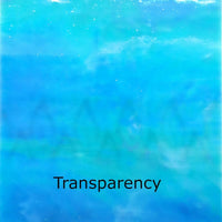 Glass Plate Turquoise Iridescent 