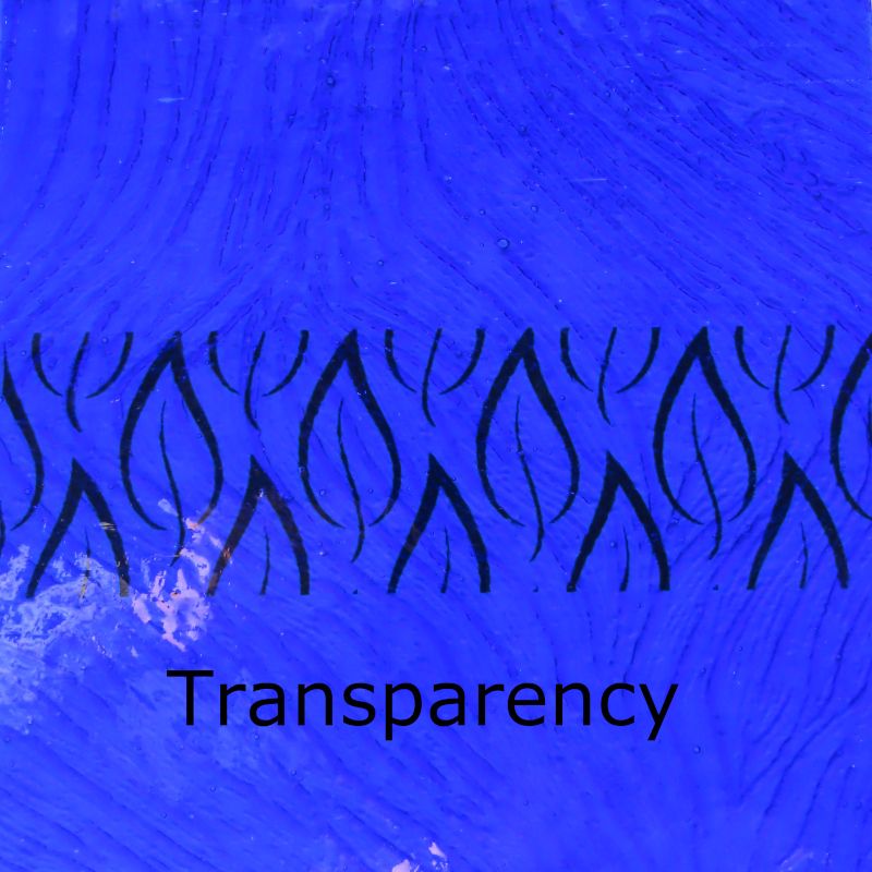 Glass Plate Cobalt Ripple