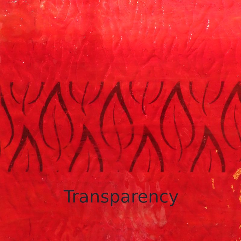 Glasplatte Kirschrot