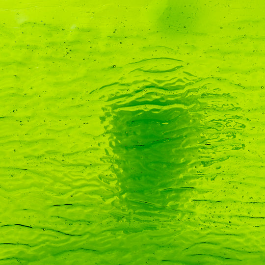 Plaque de Verre Clair Vert Acide Ondulé