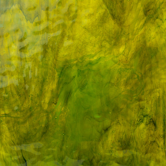 Plaque de Verre Ambre Vert Vaporeux