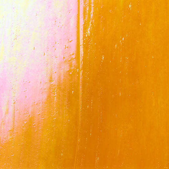 Glasplatte Orange Irisiert